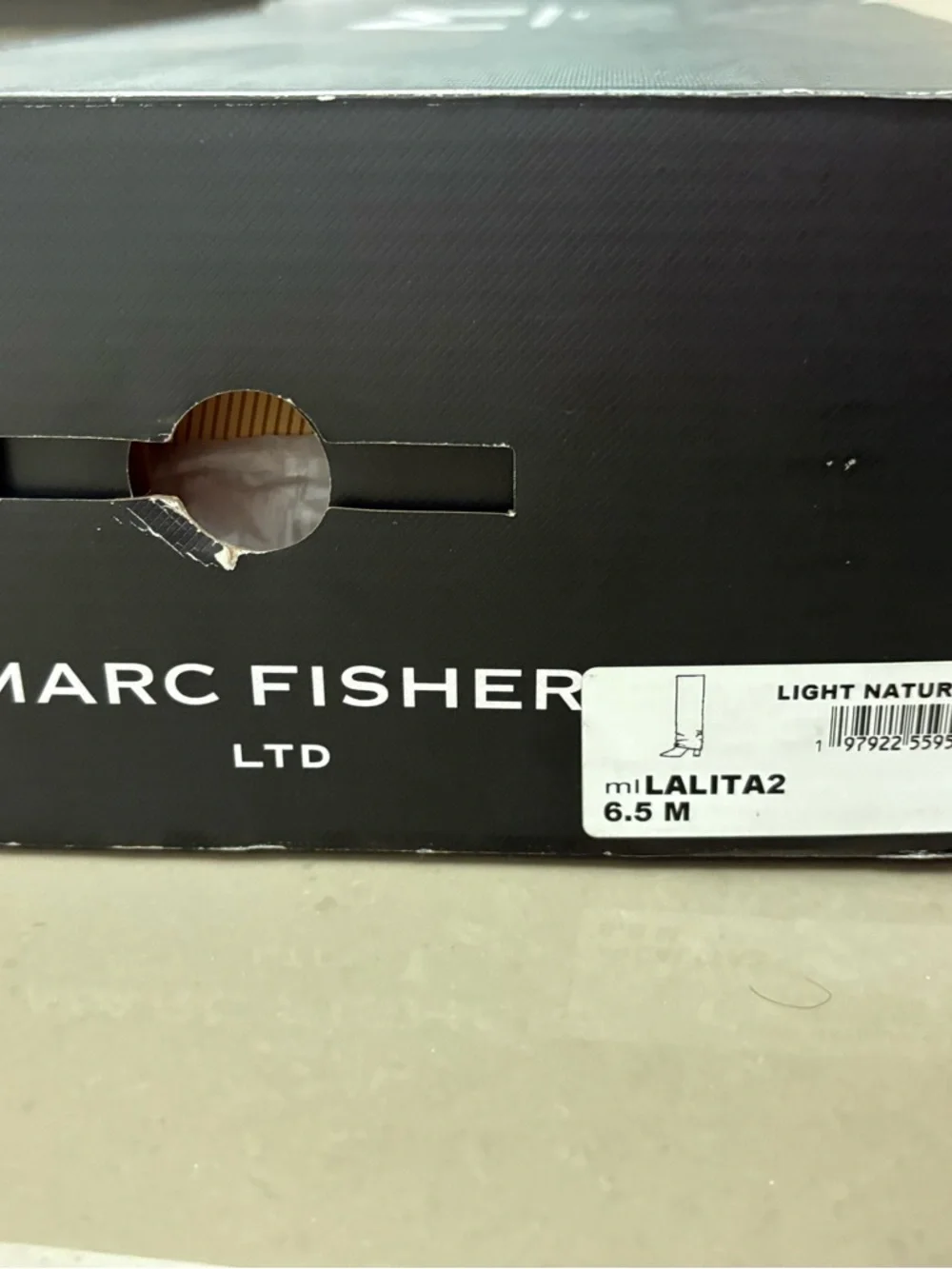 Marc Fisher Snake-Print Reptile Sleeve in Black and Gray